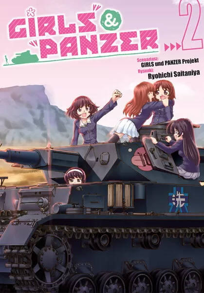 Okładka: Girls und Panzer, tom 2